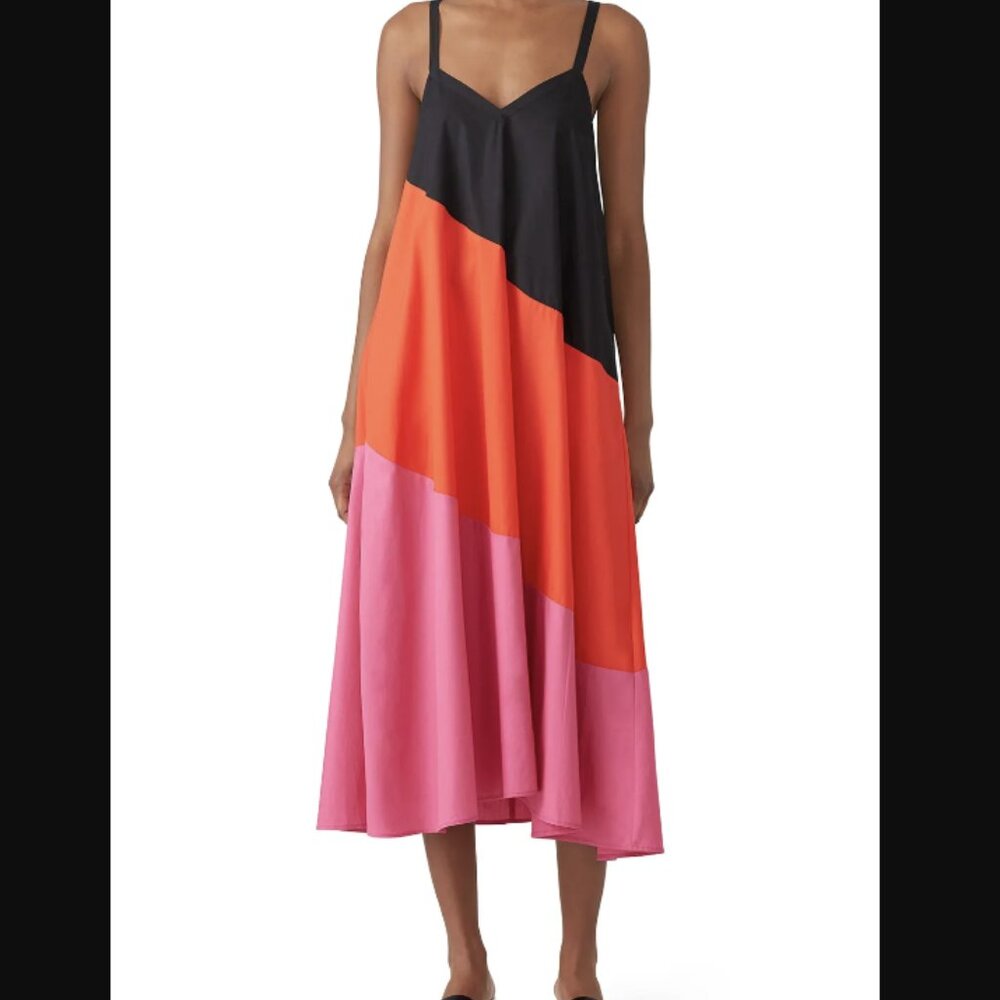 VEDA colorblock midi sundress *perfect for summer*
